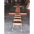 Marine wholesale pilot rope boat ladder wooden step for